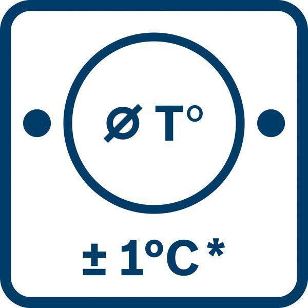 Symbolbild für Bosch Professional GIS 1000 C Professional Infrarot-Thermometer Optik 50:1 -40 - +1000 °C Pyrometer