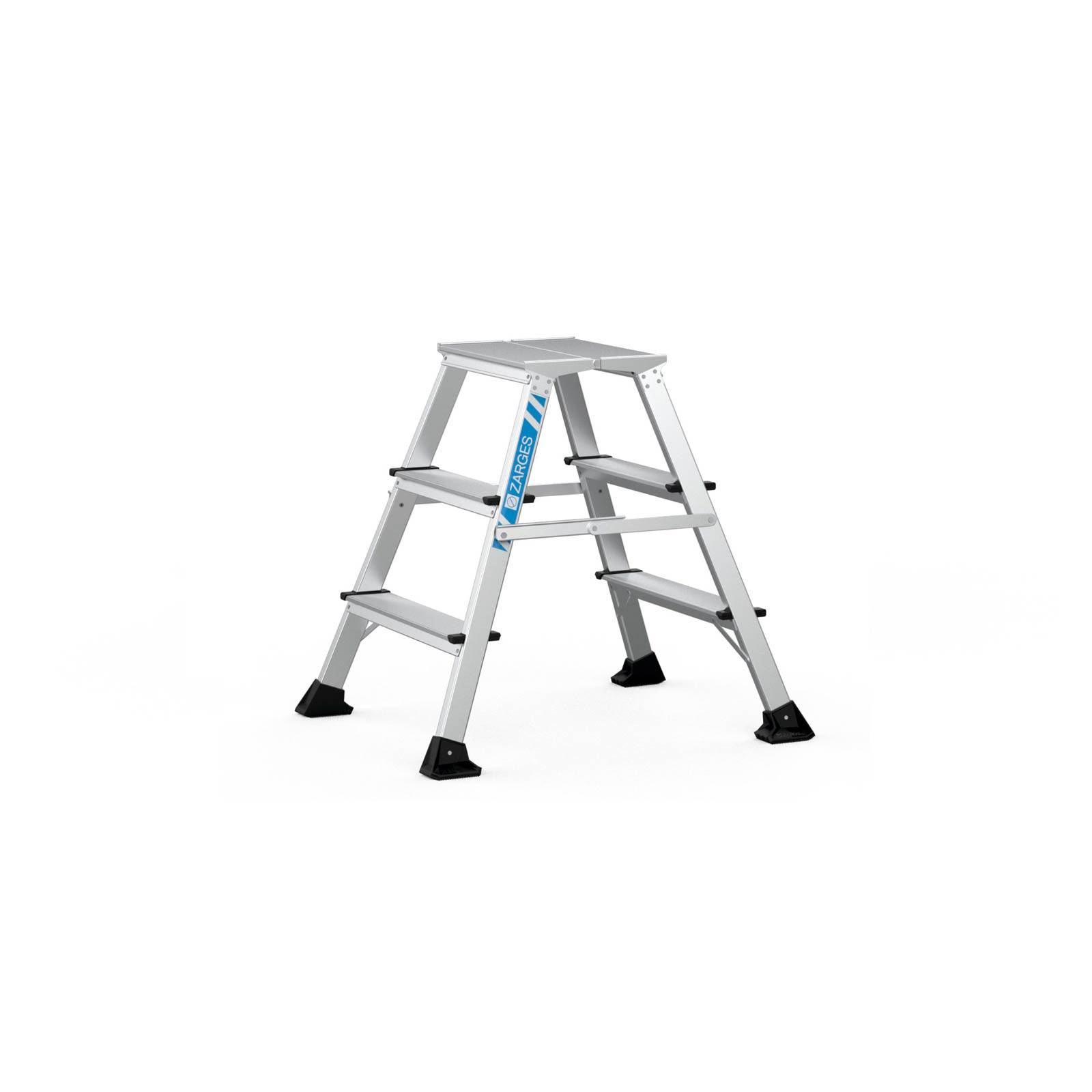 Zarges Trittleiter Arbeitspodest XLstep P 2x3 Stufen-0