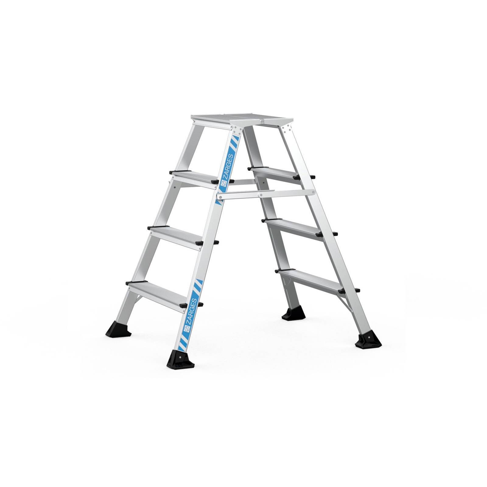 Zarges Trittleiter Arbeitspodest XLstep P 2x4 Stufen-0