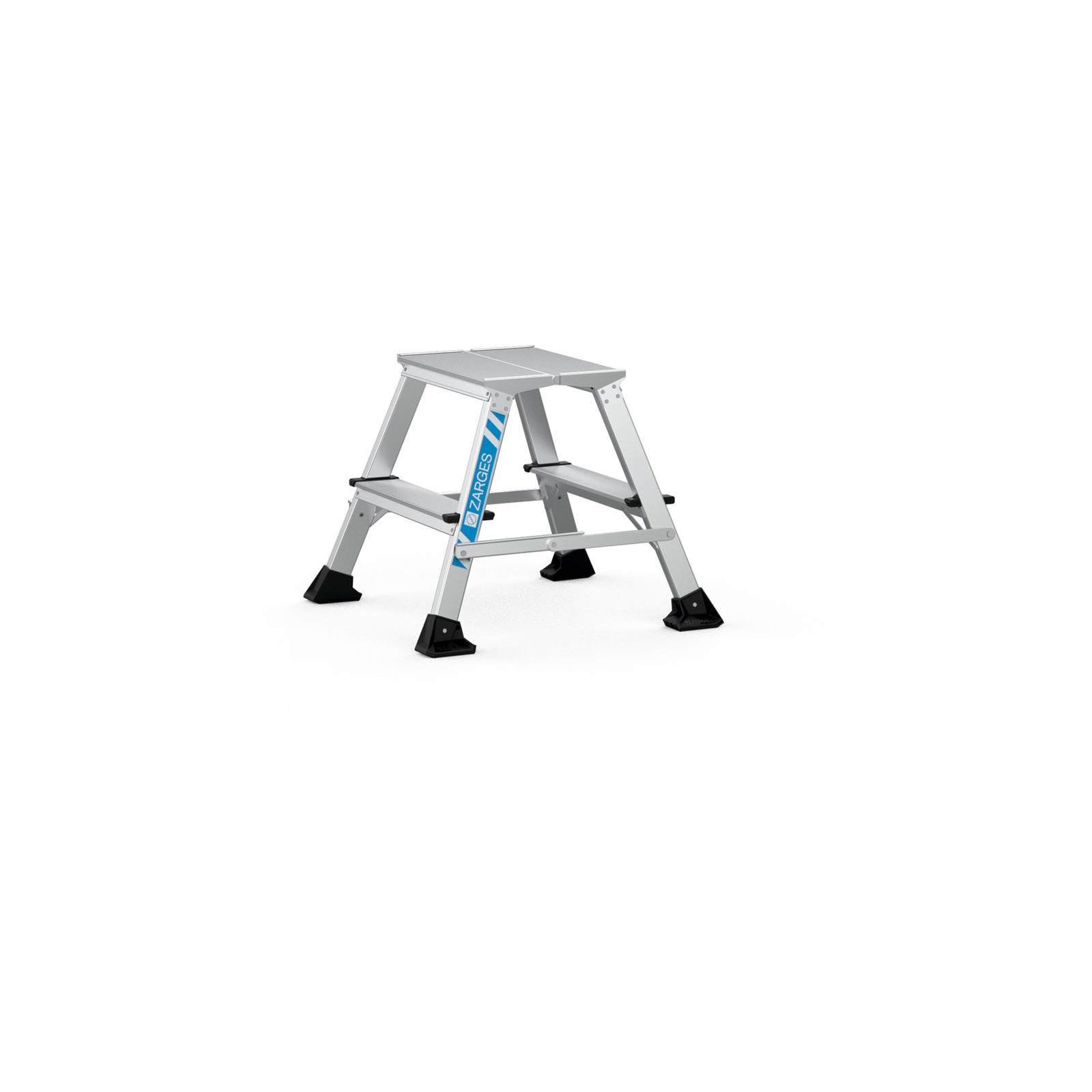 Zarges Trittleiter Arbeitspodest XLstep P 2x2 Stufen-0