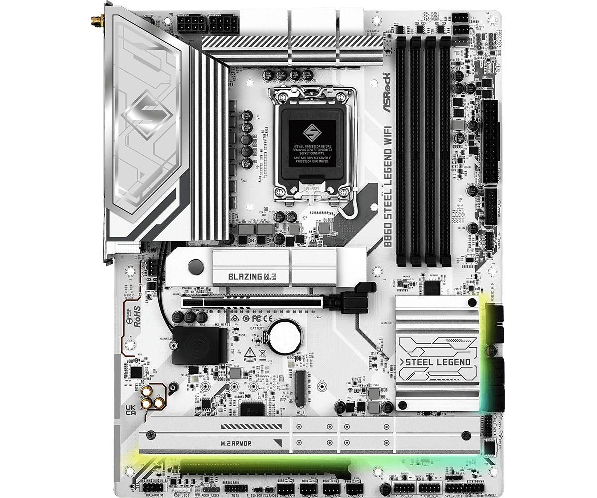 ASRock B860 Steel Legend WiFi 1851 ATX HDMI/DP DDR5 Multimedia-Technik Mainboards INTEL-0