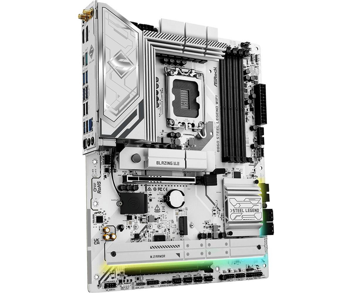 ASRock B860 Steel Legend WiFi 1851 ATX HDMI/DP DDR5 Multimedia-Technik Mainboards INTEL-2
