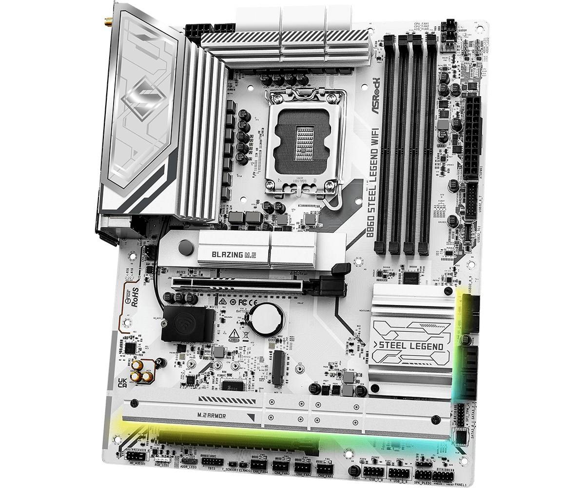 ASRock B860 Steel Legend WiFi 1851 ATX HDMI/DP DDR5 Multimedia-Technik Mainboards INTEL-3