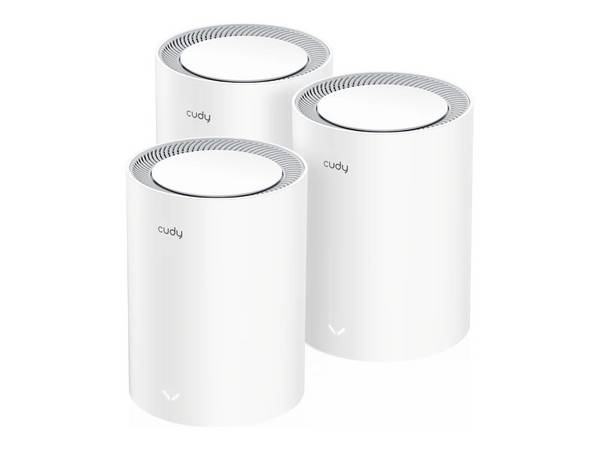CUDY M3000 AX3000 Wi-Fi 6 Mesh 2.5G 3er-Pack weiß - Access Point - 2,4 Gbps