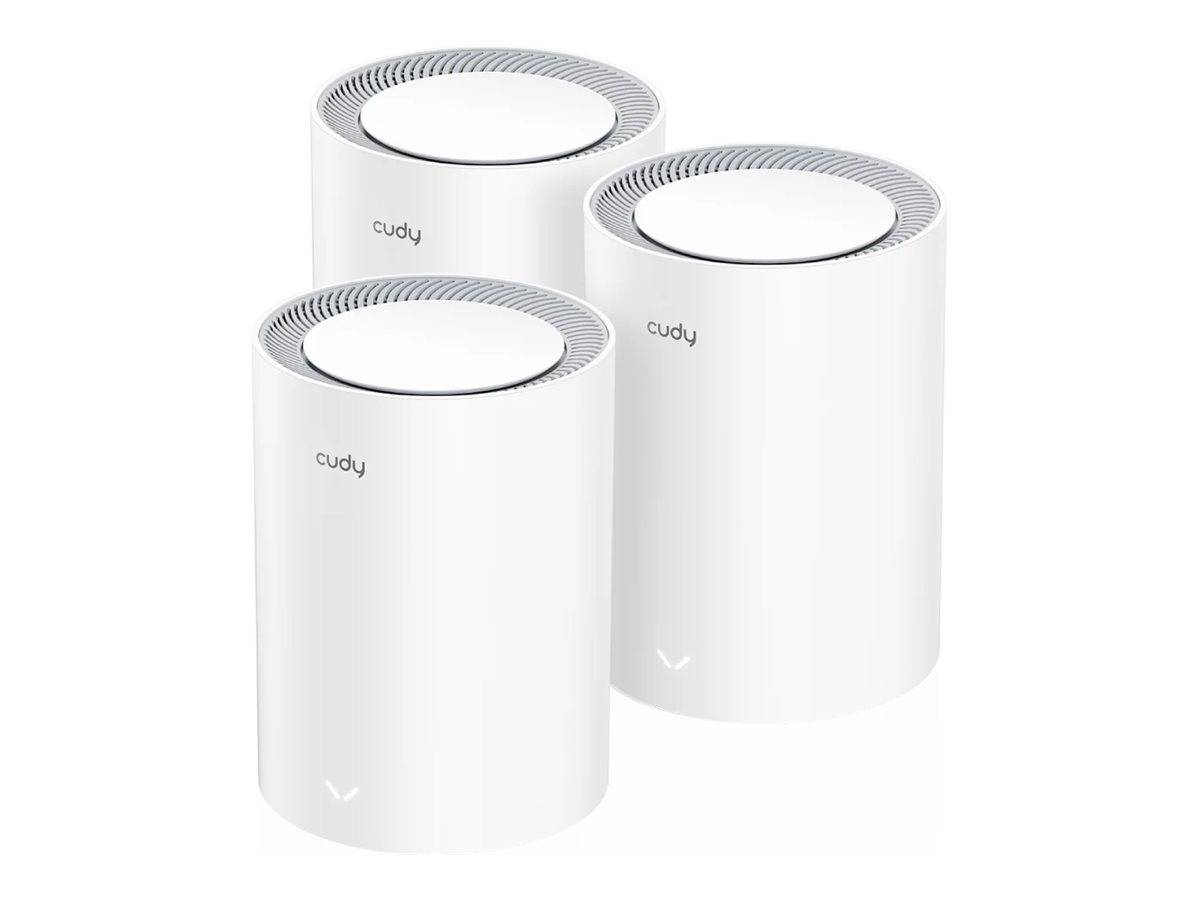 CUDY M3000 AX3000 Wi-Fi 6 Mesh 2.5G 3er-Pack weiß - Access Point - 2,4 Gbps-0