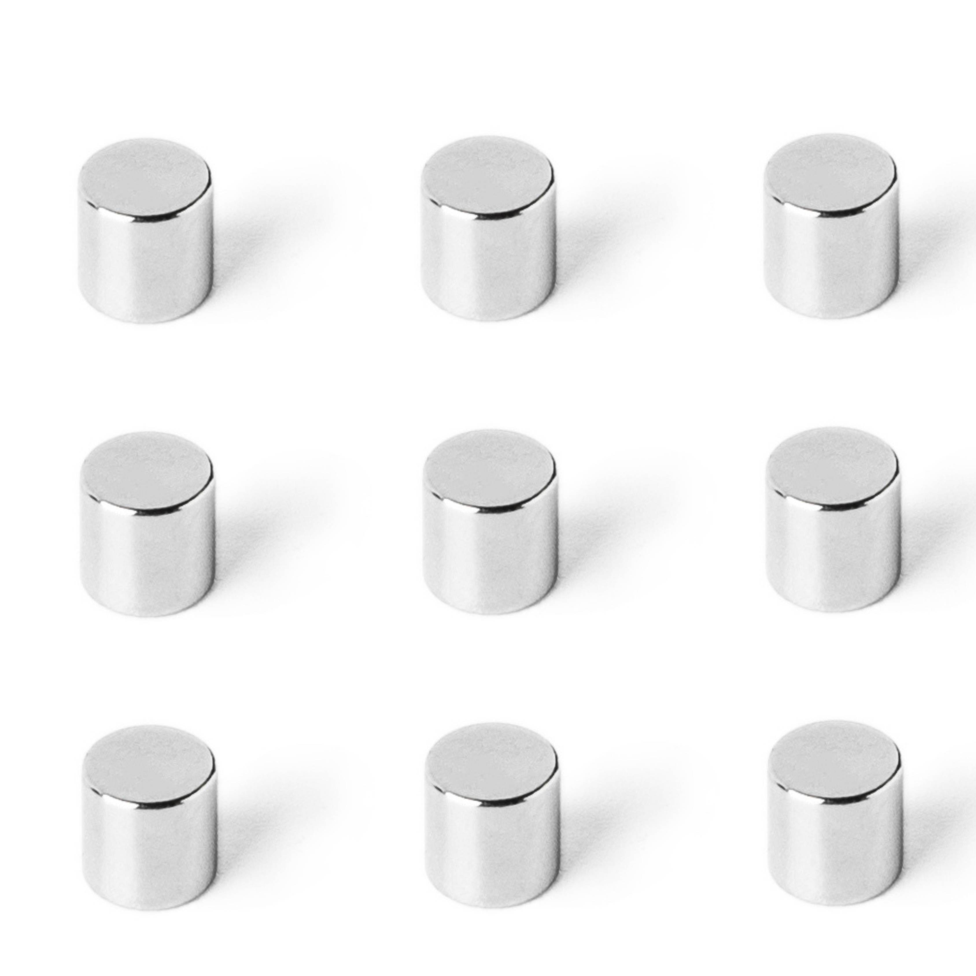50 Stück Neodym Magnet 6mm x 6mm Supermagnete hohe Haftkraft Scheibenmagnet-2