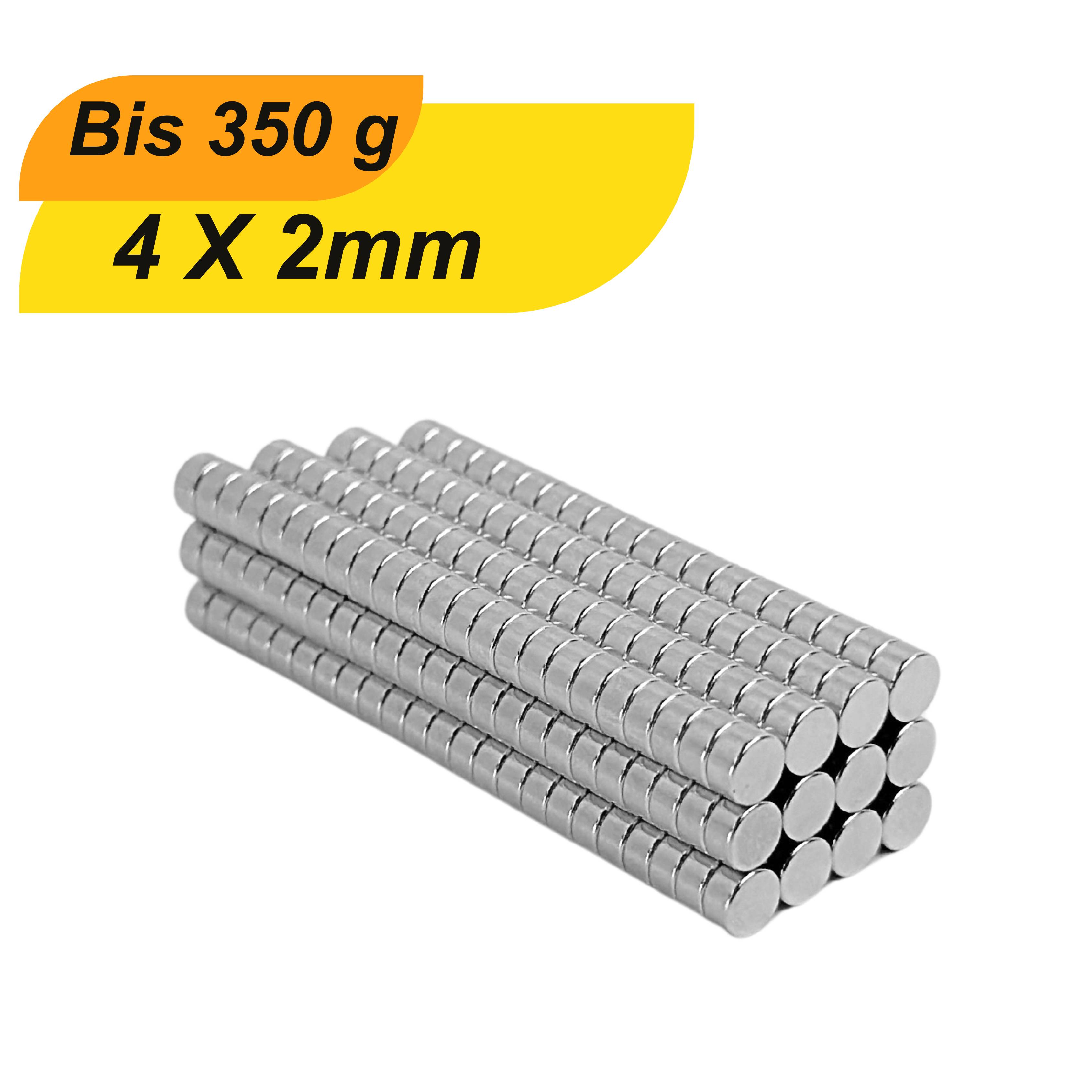 20 Stück Neodym Magnet 4mm x 2mm Supermagnete hohe Haftkraft Scheibenmagnet-0
