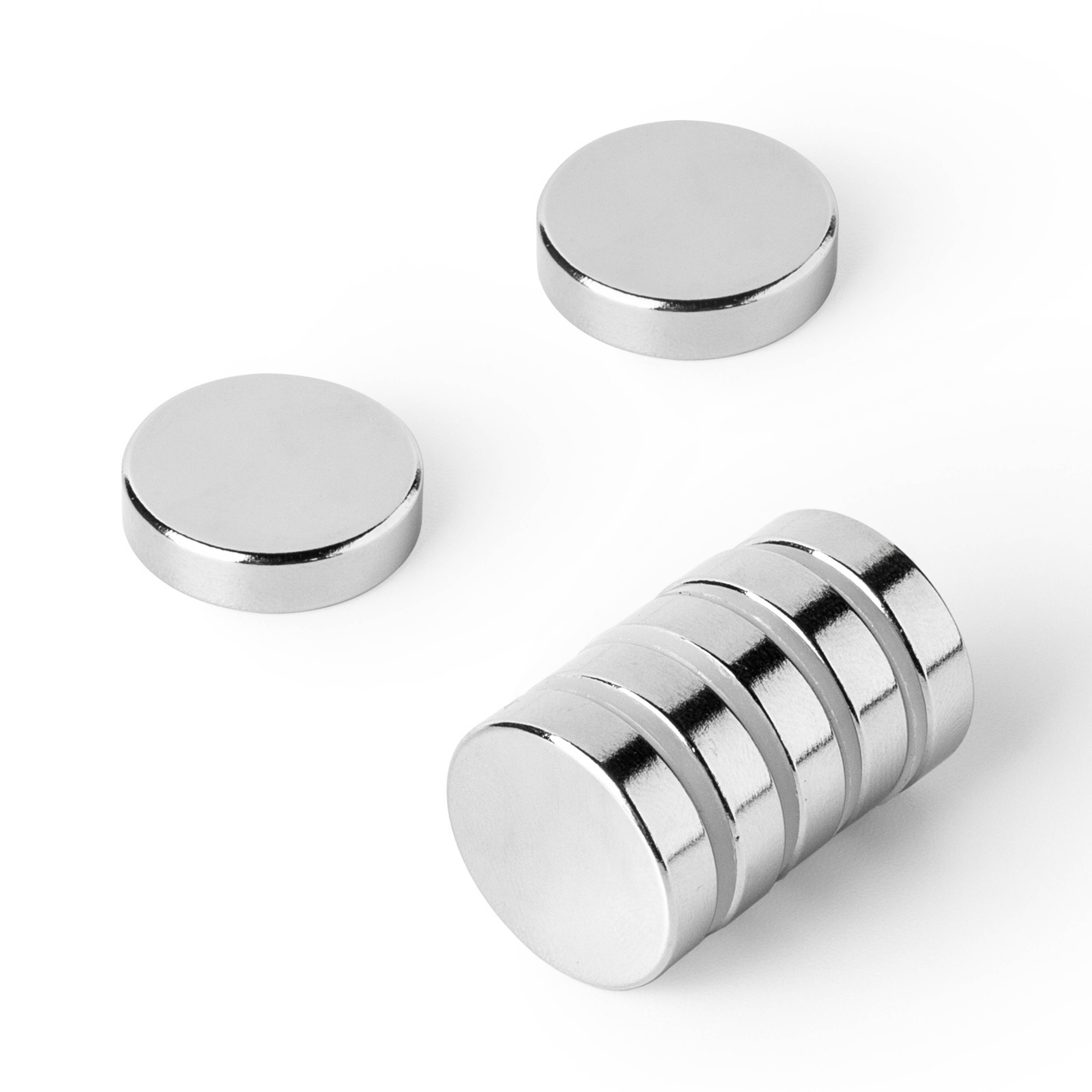 10 Stück Neodym Magnet 20mm x 5mm Supermagnete hohe Haftkraft Scheibenmagnet-2