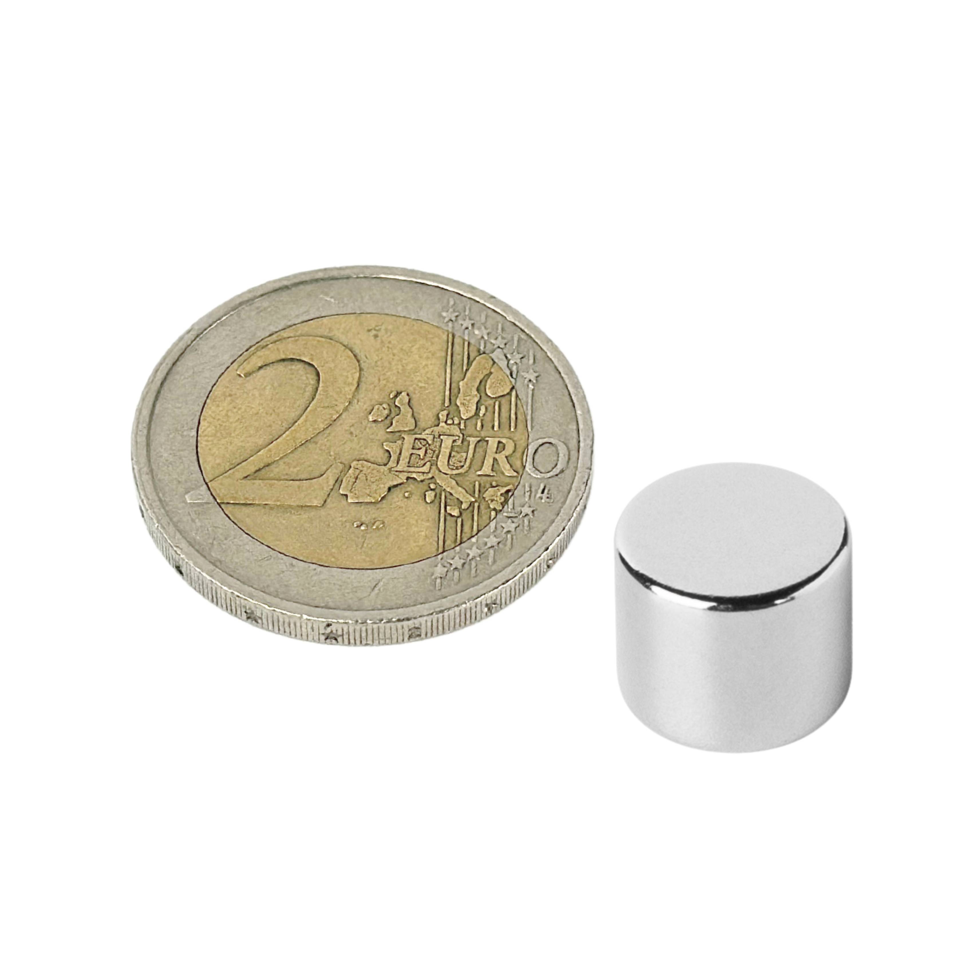 100 Stück Neodym Magnet 12mm x 10mm Supermagnete hohe Haftkraft Scheibenmagnet-3