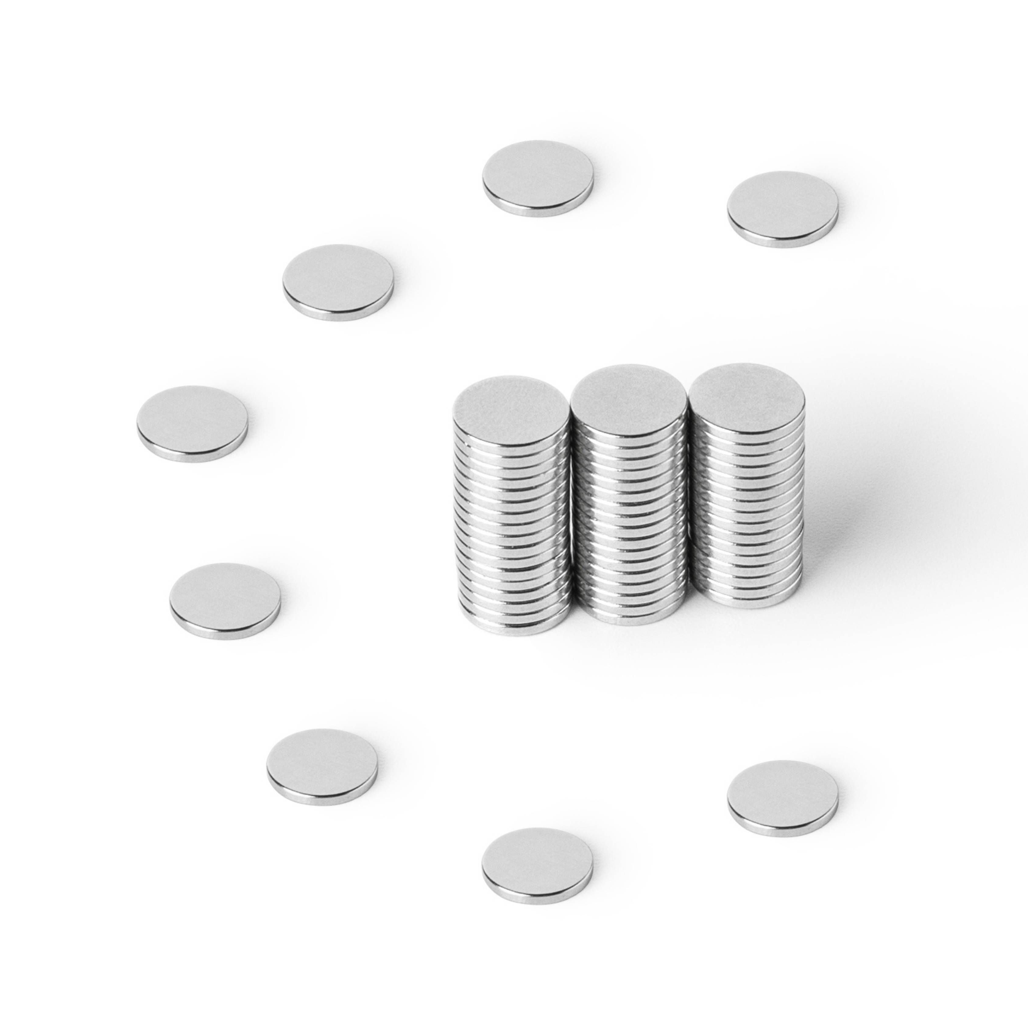 10 Stück Neodym Magnet 8mm x 1mm Supermagnete hohe Haftkraft Scheibenmagnet-2