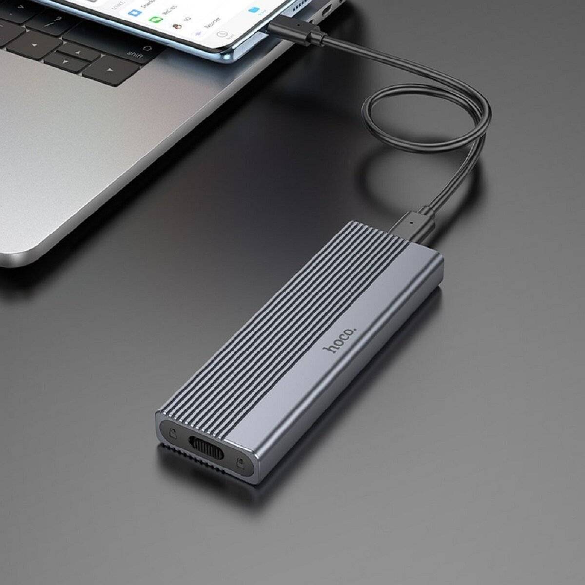 Hoco Gehäuse – Aluminium-Gehäuse für M.2 NVMe SSDs mit bis zu 10 Gb/s-1