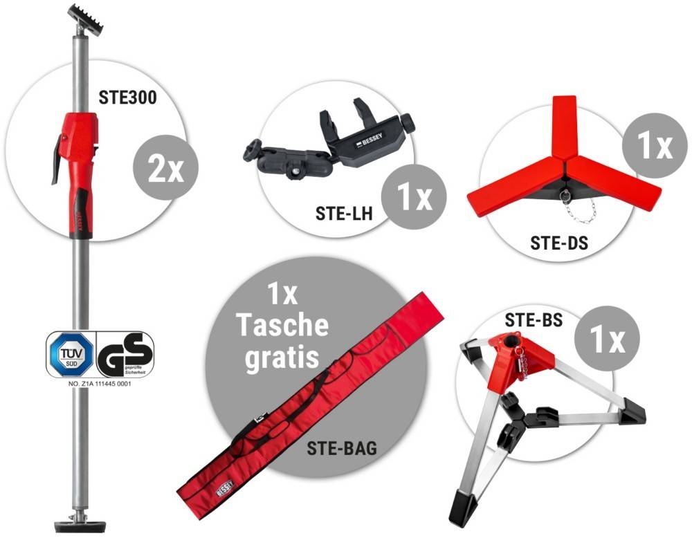 BESSEY Deckenstützen-Set STE300-SET-0