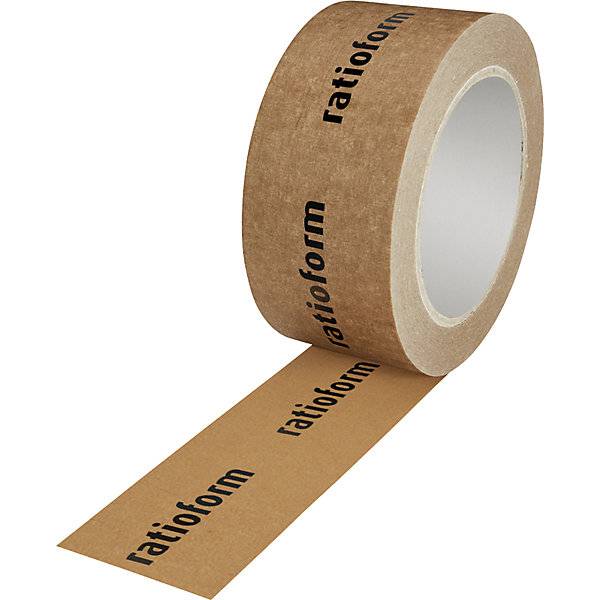Papier-Packband gekreppt individuell bedruckt VE 36 Rollen Druck 1-farbig braun. Diamant Klebeband GmbH