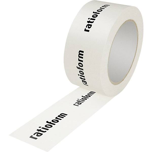 Papier-Packband gekreppt individuell bedruckt VE 36 Rollen Druck 1-farbig weiß. Diamant Klebeband GmbH