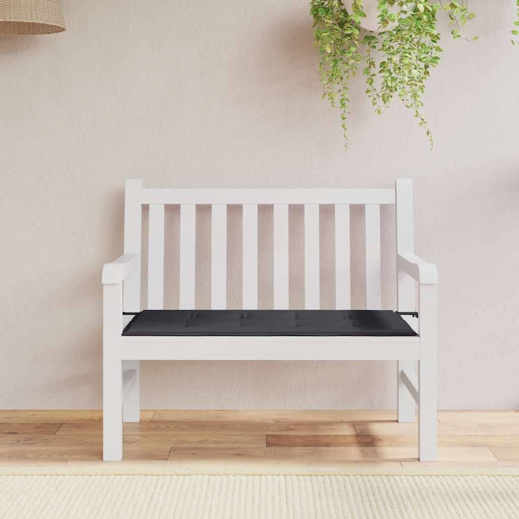 vidaXL Gartenbank-Auflage Schwarz 120x50x4 cm Oxford-Gewebe-4