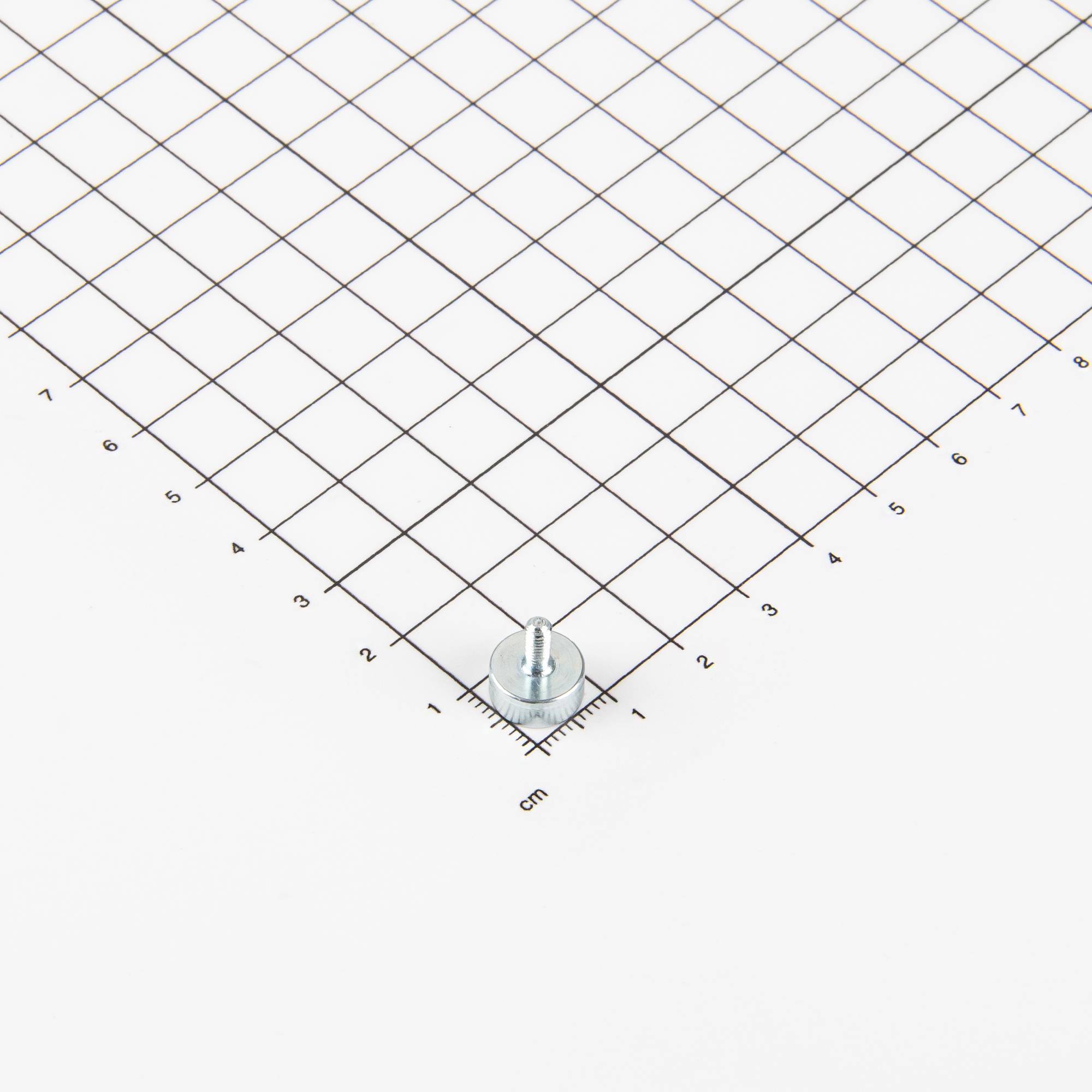 Magna-C Neodym Flachgreifer Ø10x4,5mm mit Gewindezapfen M3x7-1