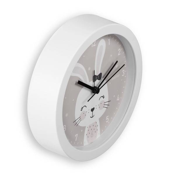 hama 00222201 Kinderuhr "Maui", ohne Ticken, Tischuhr mit Weckfunktion, Ø 16 cm