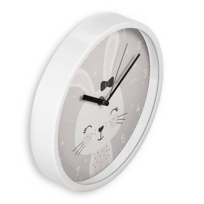 hama 00185898 Kinder-Wanduhr "Maui", ohne Ticken, für Kinderzimmer, analog, Ø 25 cm-0