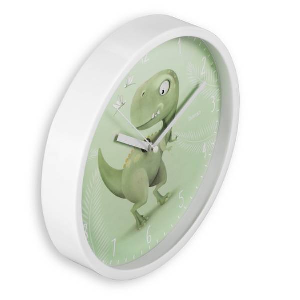 hama 00185897 Kinder-Wanduhr "Cebu", ohne Ticken, für Kinderzimmer, analog, Ø 25 cm