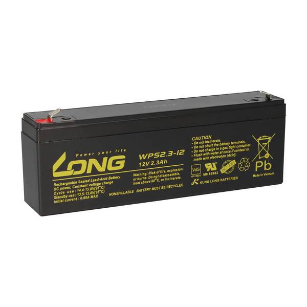 Kung Long WPS2.3-12 AGM-Akku 12V 2,3Ah – passend für Multipower MP2.2-12