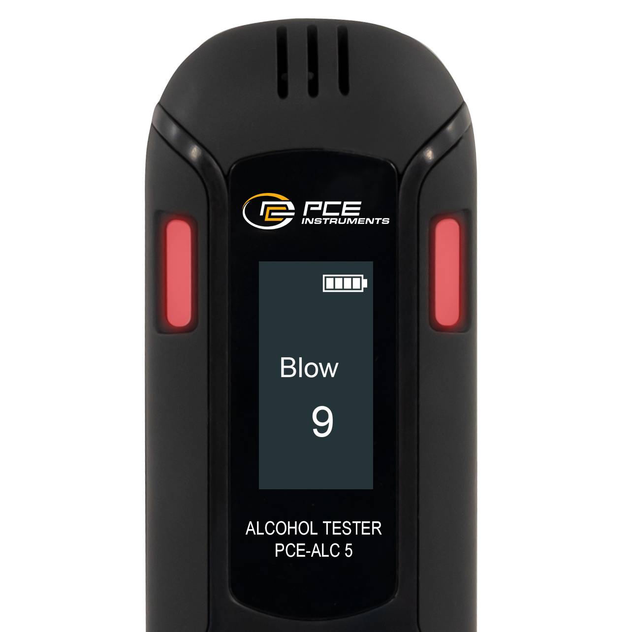 PCE Instruments PCE-ALC 5 Alkoholtester Schwarz 0.01 bis 0.2 ‰ Alarm, inkl. Display-2