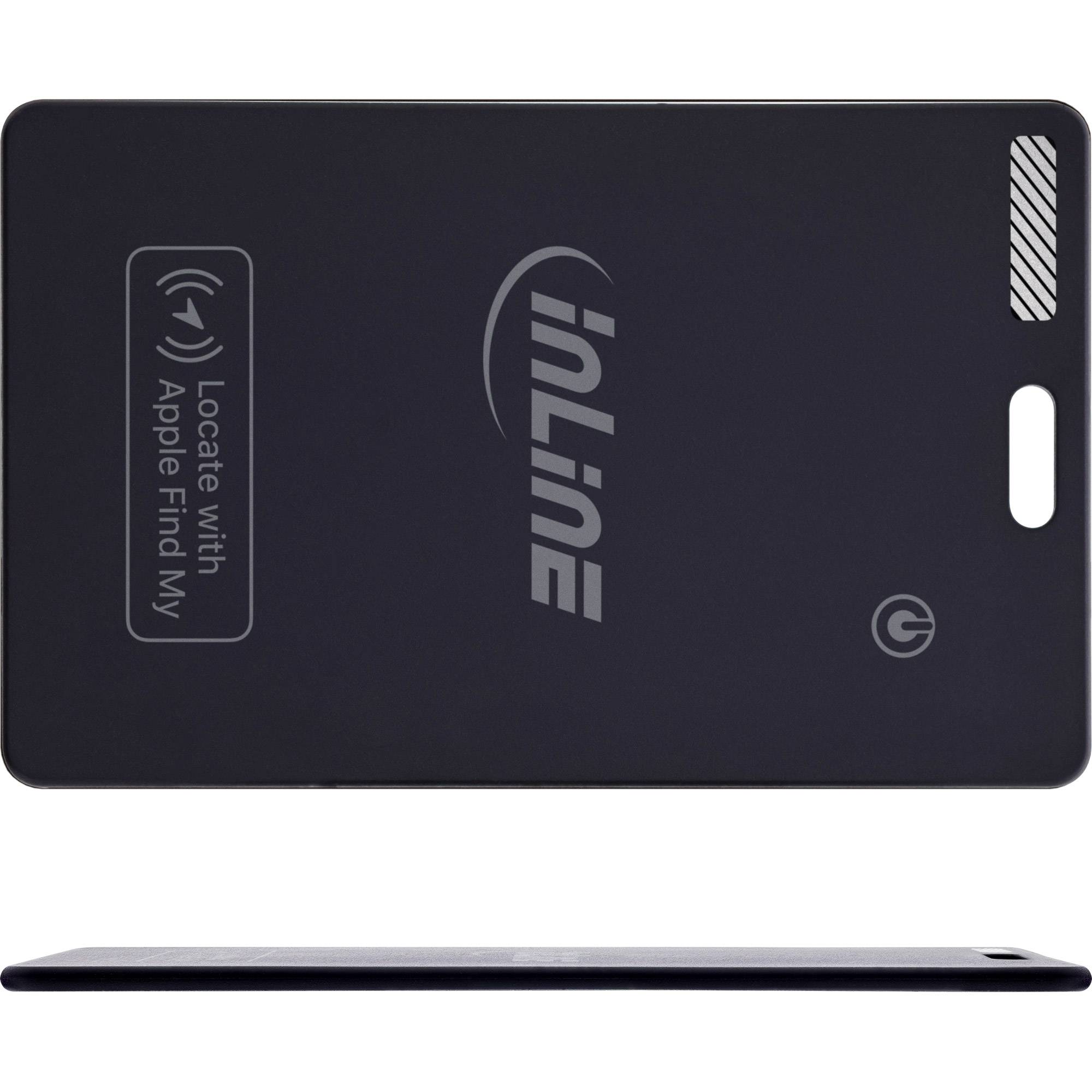 InLine® Wallet Finder, smarte Karte für die Geldbörse, Qi-Aufladung,100mAh, IPX5 Eingabe / DAC-1