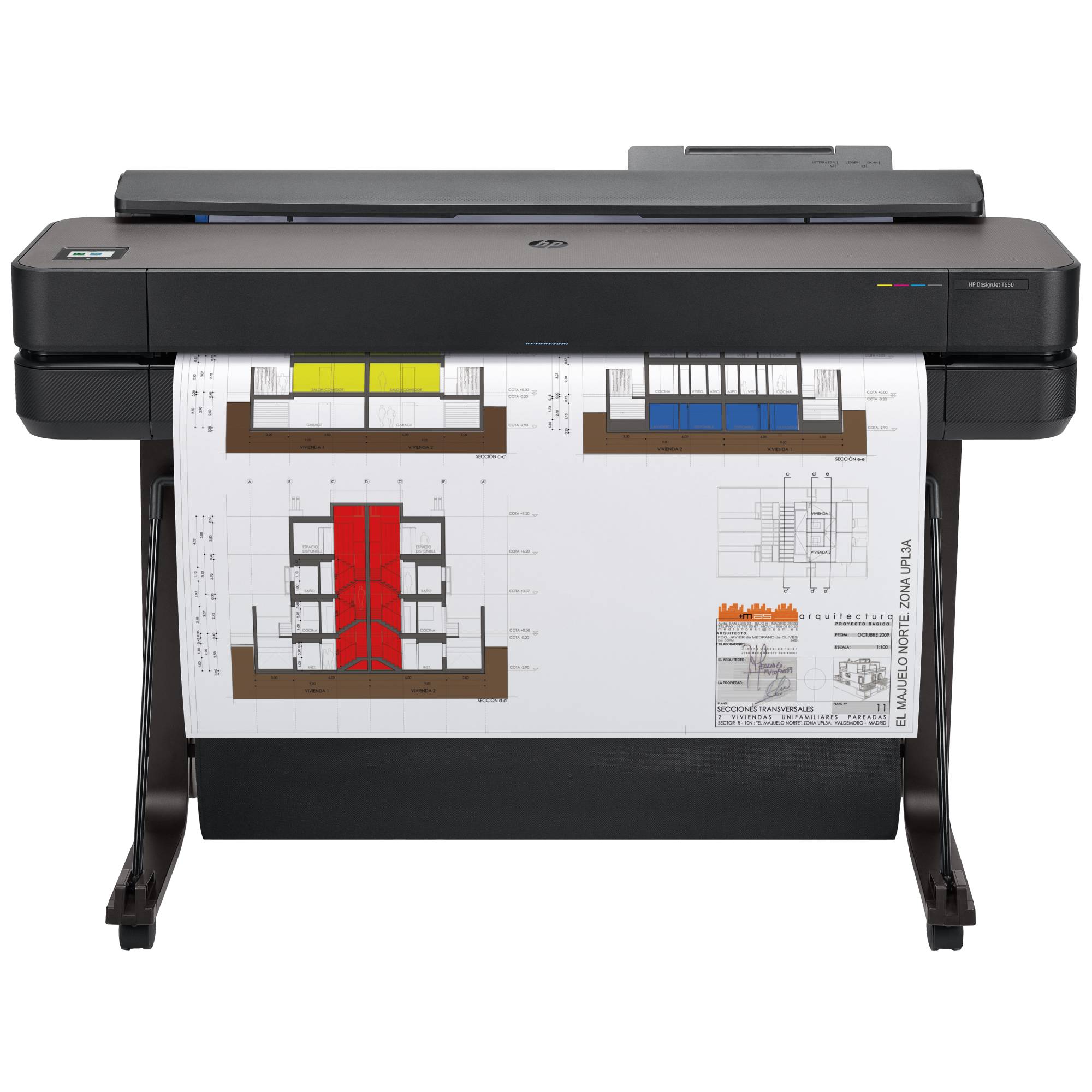 HP Designjet T650 36-Zoll-Drucker 2025 Edition, Thermal Inkjet, 2400 x 1200 DPI, HP-GL/2, HP-RTL, UR-2