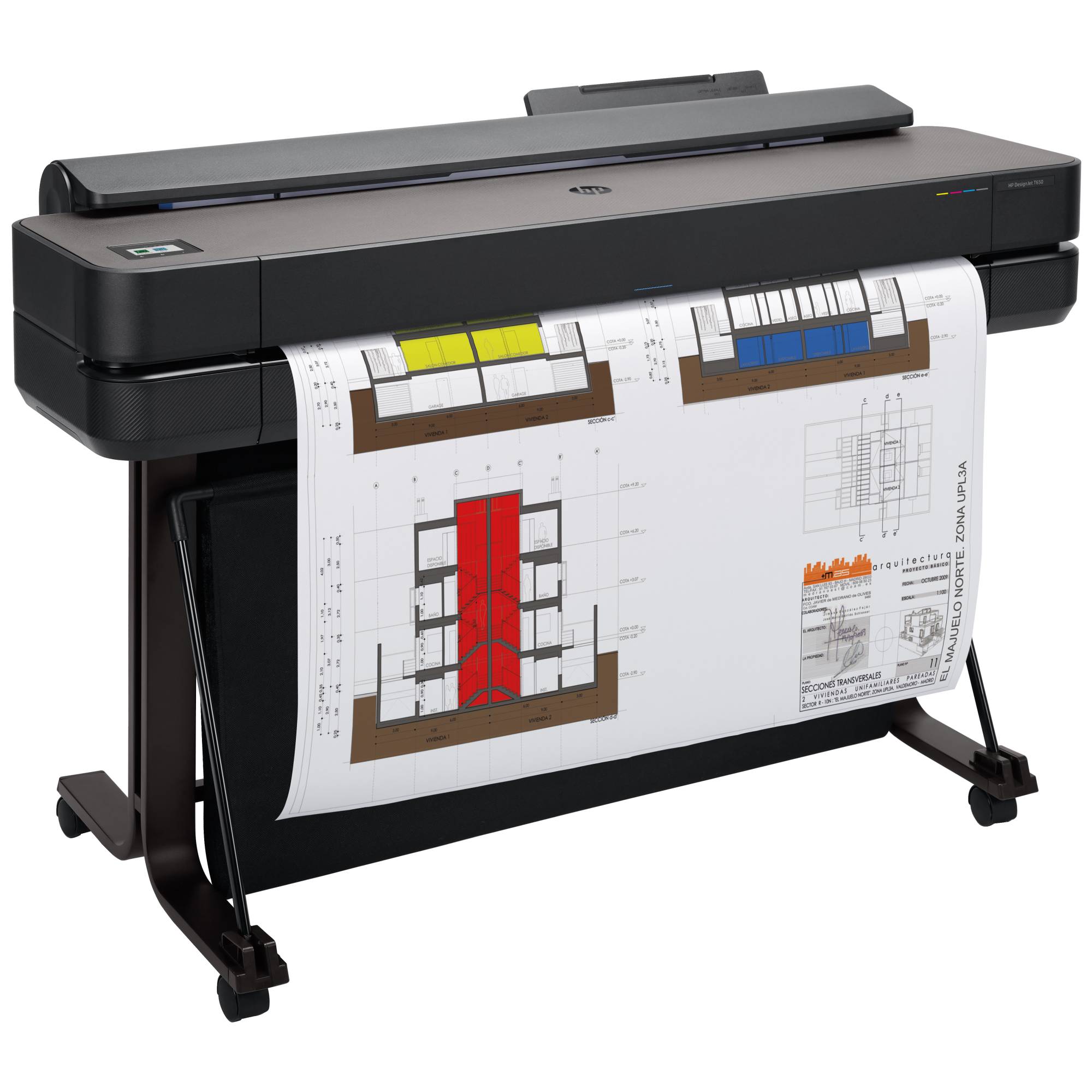 HP Designjet T650 36-Zoll-Drucker 2025 Edition, Thermal Inkjet, 2400 x 1200 DPI, HP-GL/2, HP-RTL, UR-3