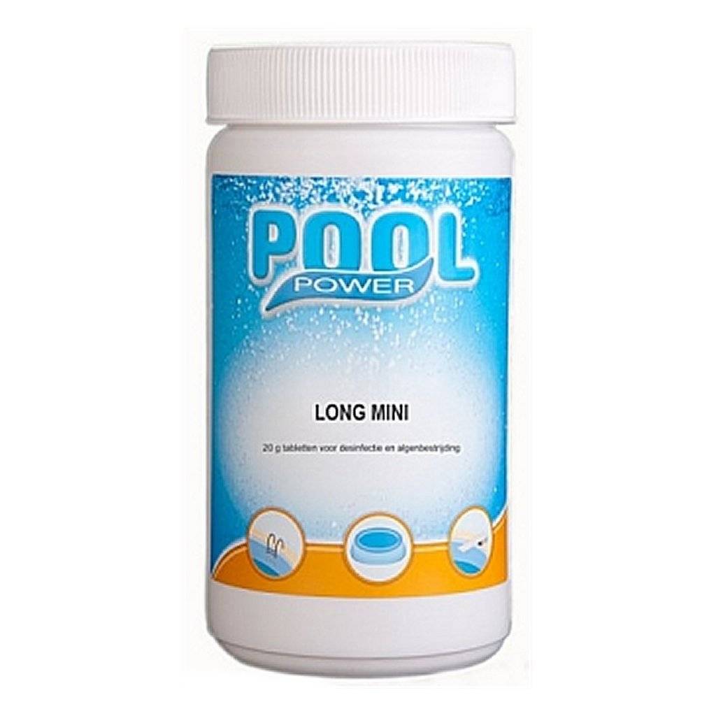 Pool Power Miniflasche 1 kg Chlortabletten 20 Gramm-0