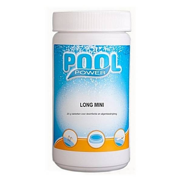 Pool Power Miniflasche 1 kg Chlortabletten 20 Gramm