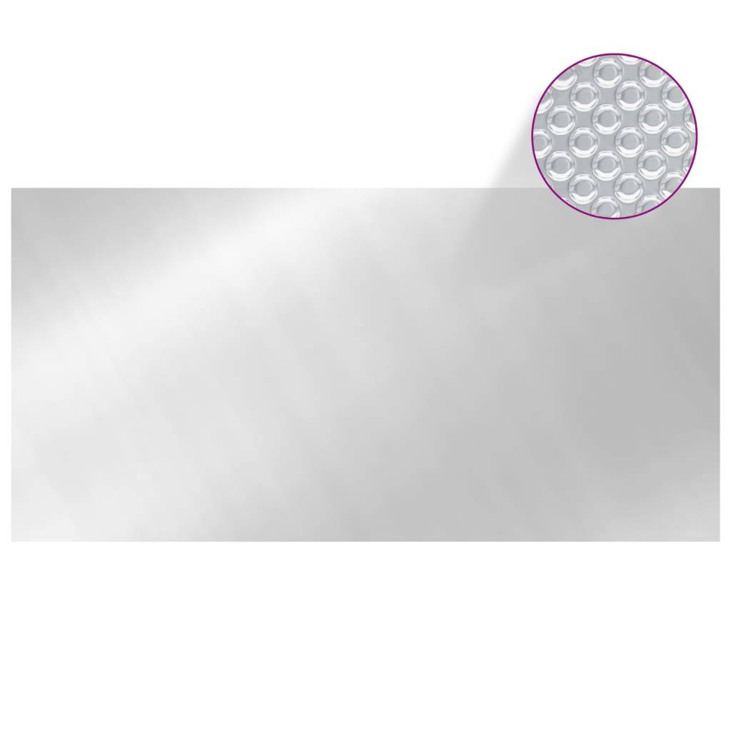 vidaXL Poolabdeckung Silbern 549x274 cm PE-3