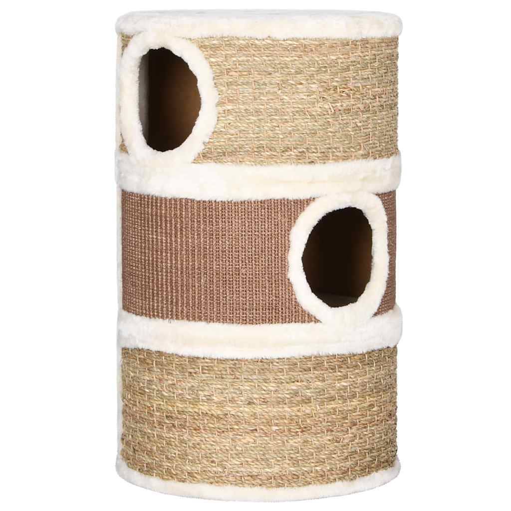 vidaXL Katzen-Kratztonne 60 cm Seegras-3