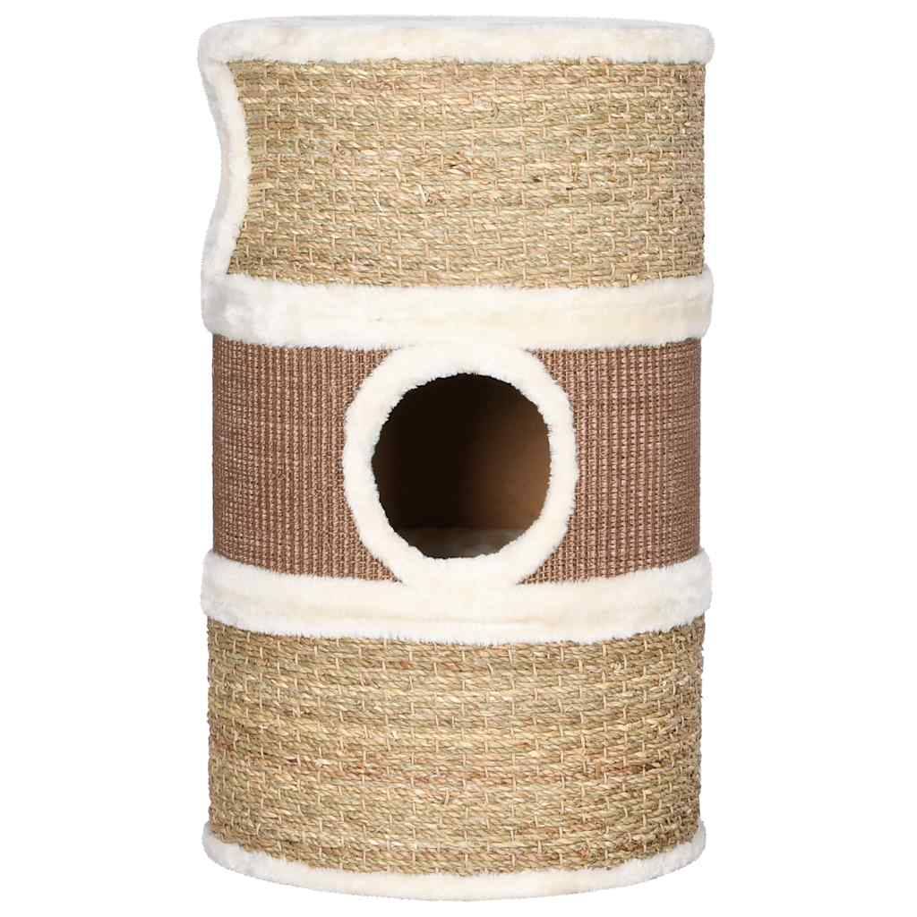 vidaXL Katzen-Kratztonne 60 cm Seegras-4