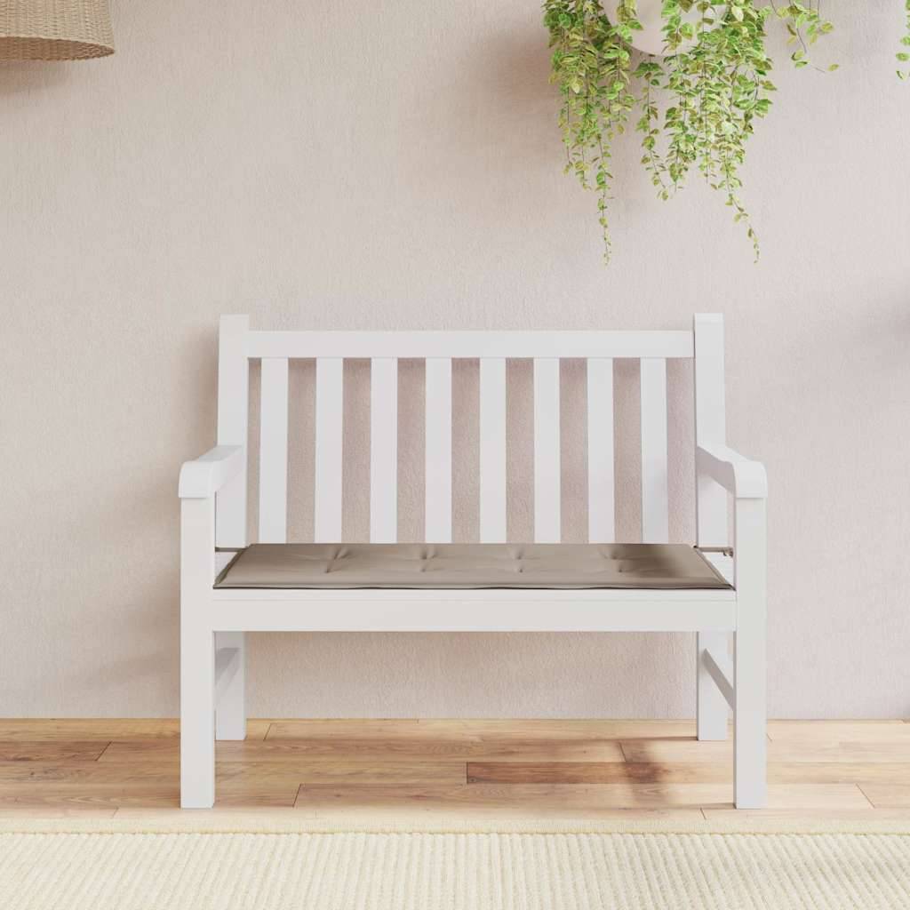 vidaXL Gartenbank-Auflage Taupe 100x50x4 cm Oxford-Gewebe-4