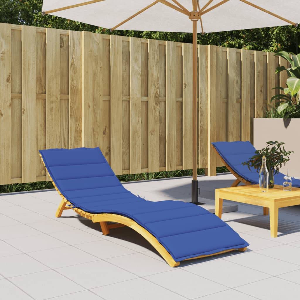 vidaXL Sonnenliegen-Auflage Königsblau 200x60x3 cm Oxford-Gewebe-3