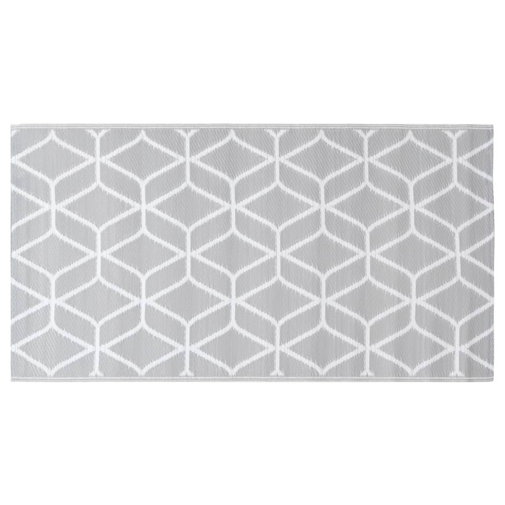 vidaXL Outdoor-Teppich ARAKIL Grau 190x290 cm PP-4