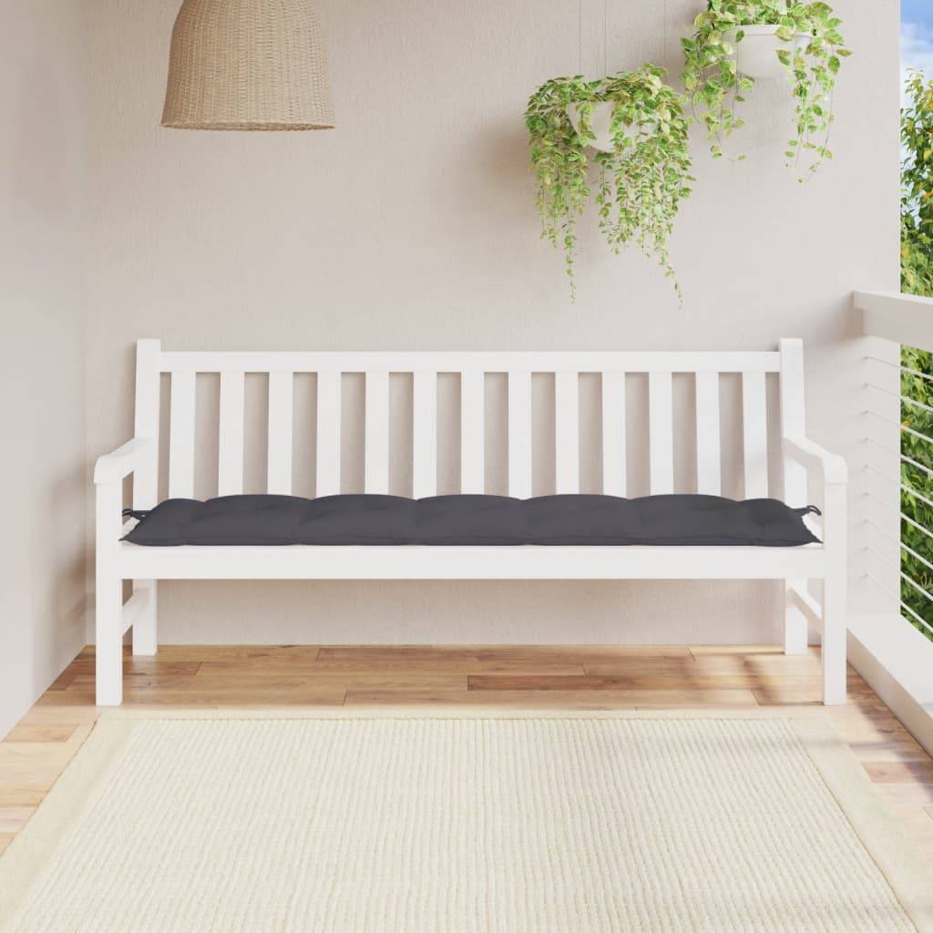 vidaXL Gartenbank-Auflage Anthrazit 180x50x7 cm Oxford-Gewebe-3