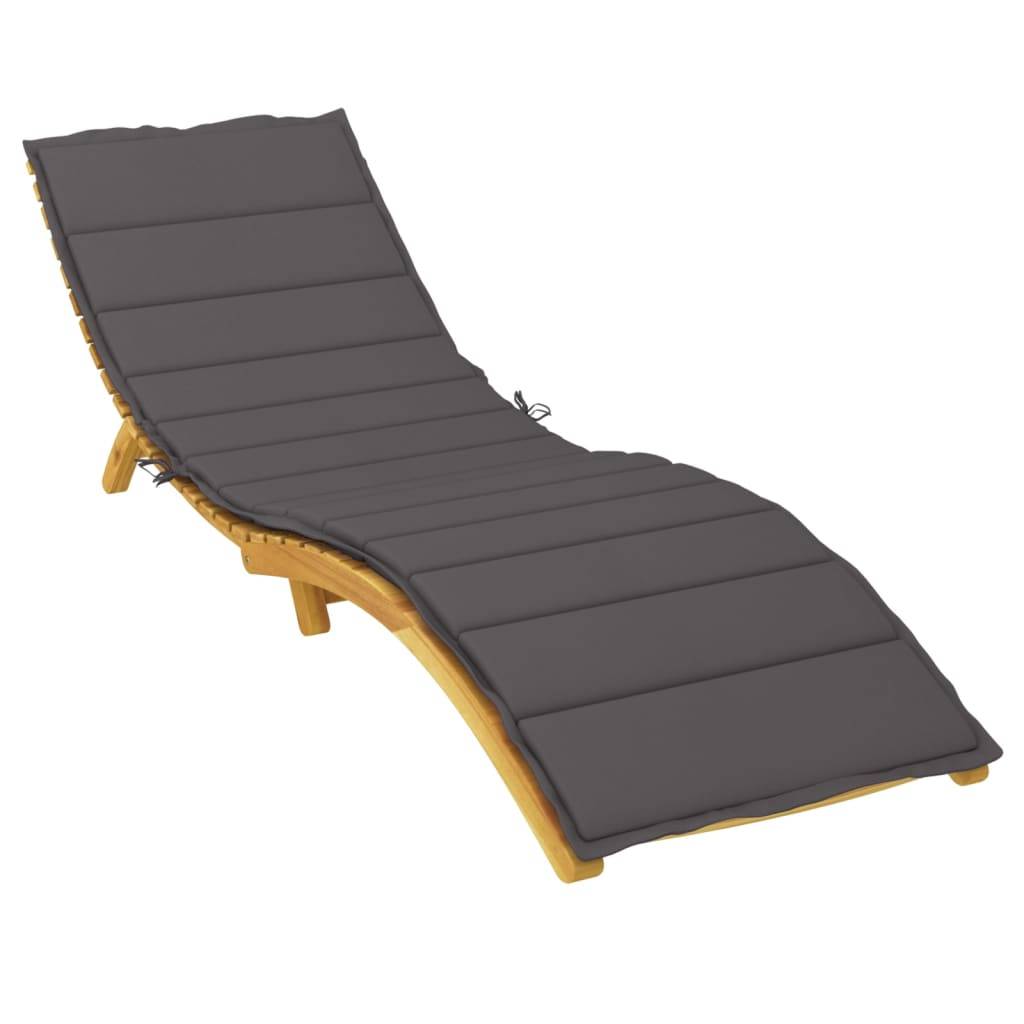 vidaXL Sonnenliegen-Auflage Anthrazit 200x50x3 cm Oxford-Gewebe-4