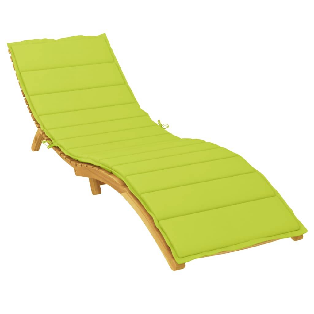 vidaXL Sonnenliegen-Auflage Hellgrün 200x60x3 cm Oxford-Gewebe-4