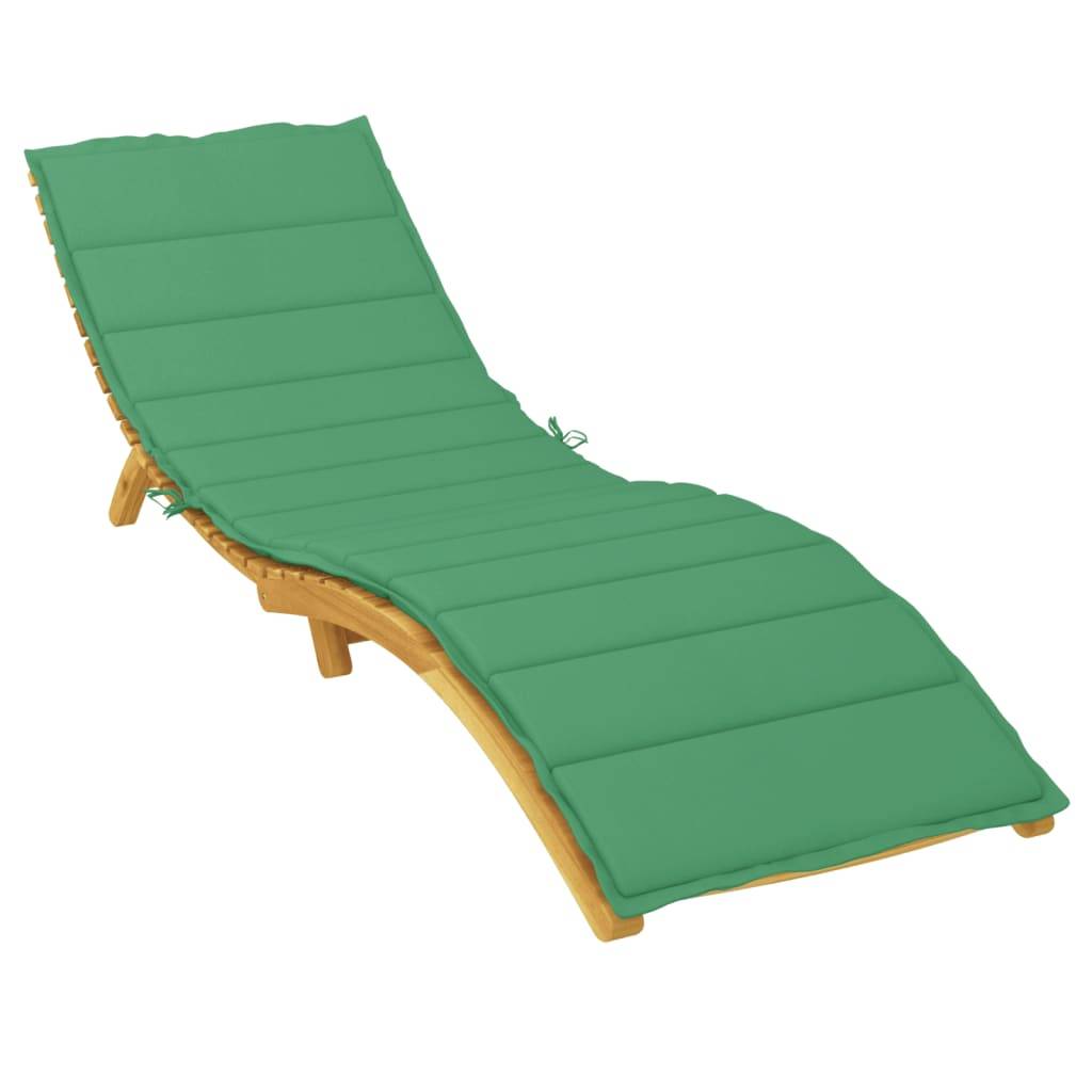 vidaXL Sonnenliegen-Auflage Grün 200x70x3 cm Oxford-Gewebe-4