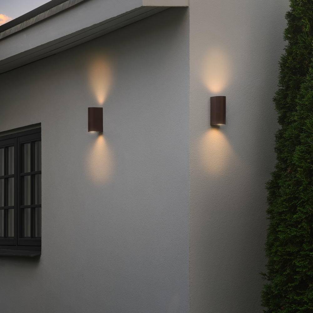 Nordlux Dion Wandleuchte Aluminium Rostig Up & Down | Geeignet für 2x GU10-1