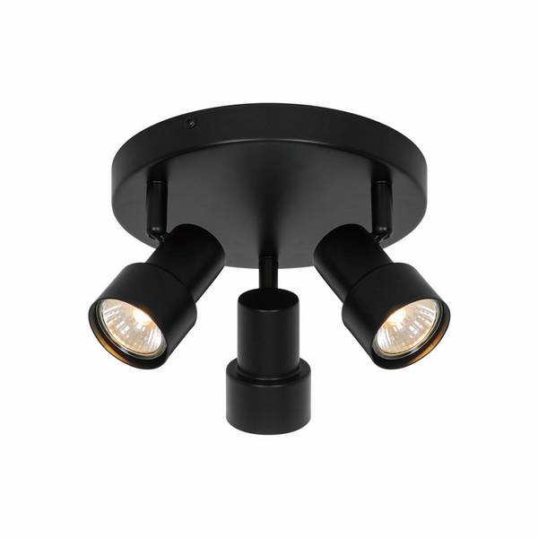 Nordlux Boston Deckenleuchte 3-rondel Metall Schwarz | Geeignet für 3x GU10