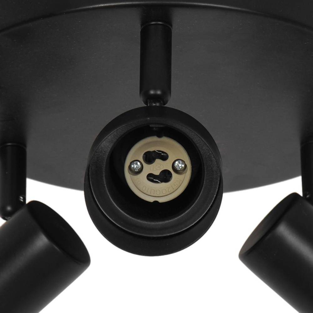 Nordlux Boston Deckenleuchte 3-rondel Metall Schwarz | Geeignet für 3x GU10-4