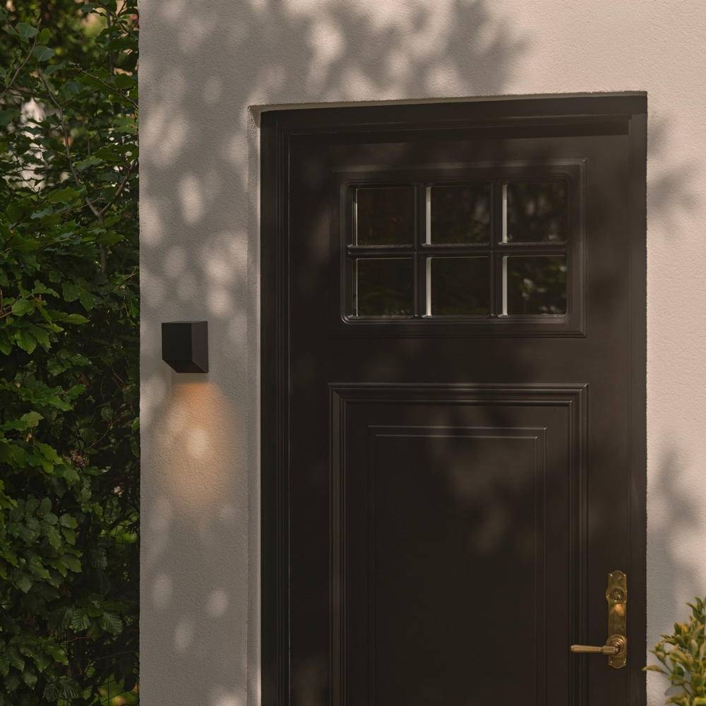 Nordlux Nico Wandleuchte Quadrat Aluminium Schwarz | Geeignet für 1x GU10-1