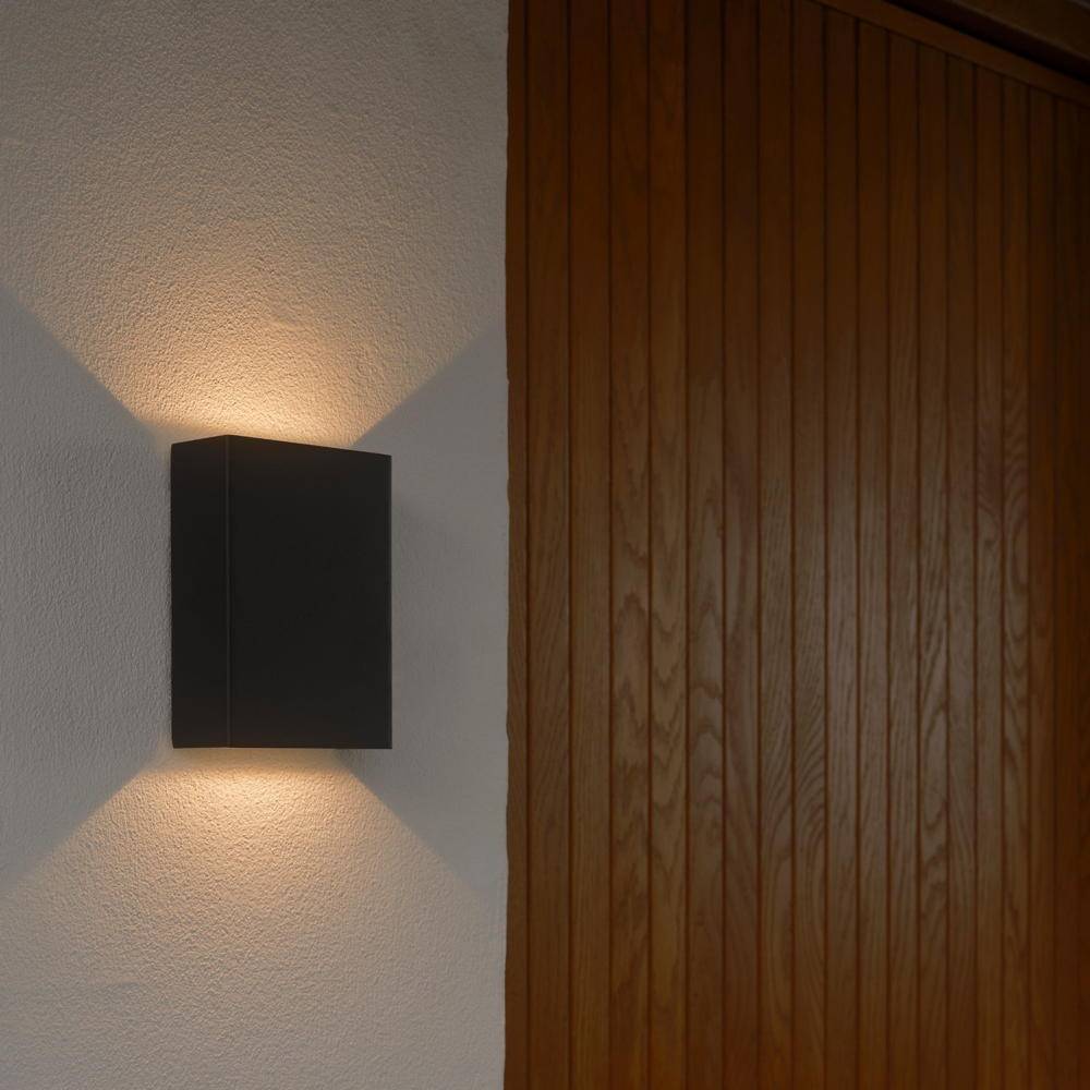 Nordlux Fold 10 Wandleuchte Aluminium Schwarz - 8W 400lm - 830 Warmweiß | IP54-0