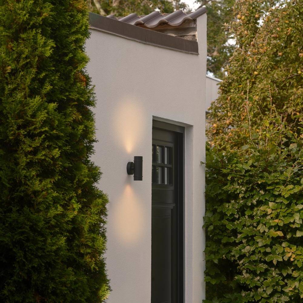 Nordlux Artilus Wandleuchte Aluminium und Glas Schwarz | IP54 - Geeignet für 2x GU10-1