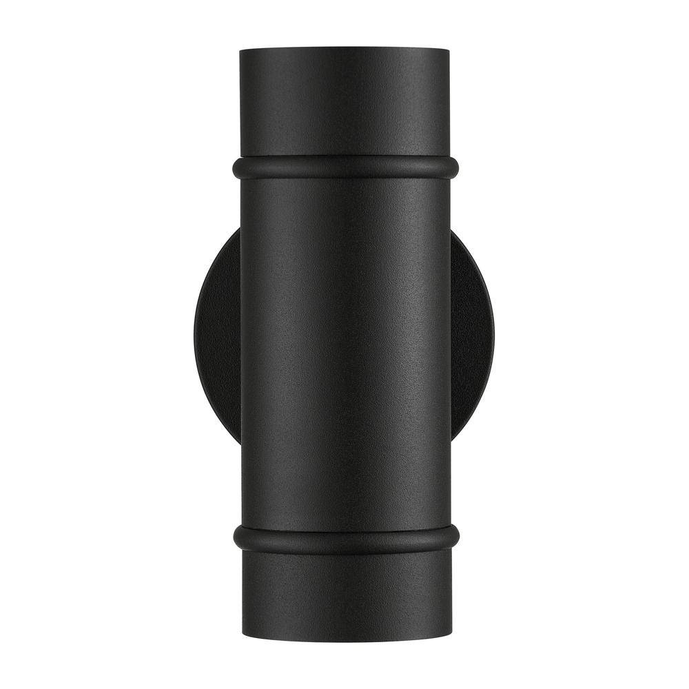 Nordlux Artilus Wandleuchte Aluminium und Glas Schwarz | IP54 - Geeignet für 2x GU10-2