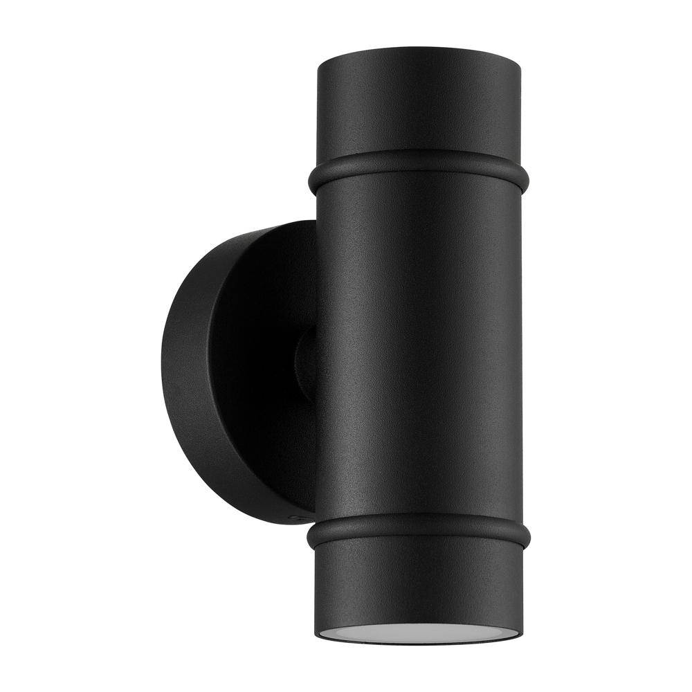 Nordlux Artilus Wandleuchte Aluminium und Glas Schwarz | IP54 - Geeignet für 2x GU10-4