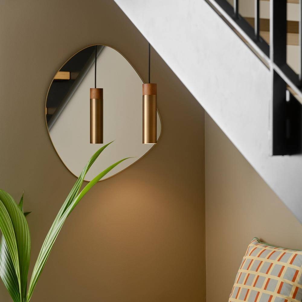 Nordlux Tilo Pendelleuchte Metall und Holz Kupfer | 60mm - Geeignet für GU10-0