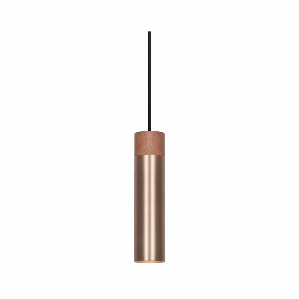 Nordlux Tilo Pendelleuchte Metall und Holz Kupfer | 60mm - Geeignet für GU10-4
